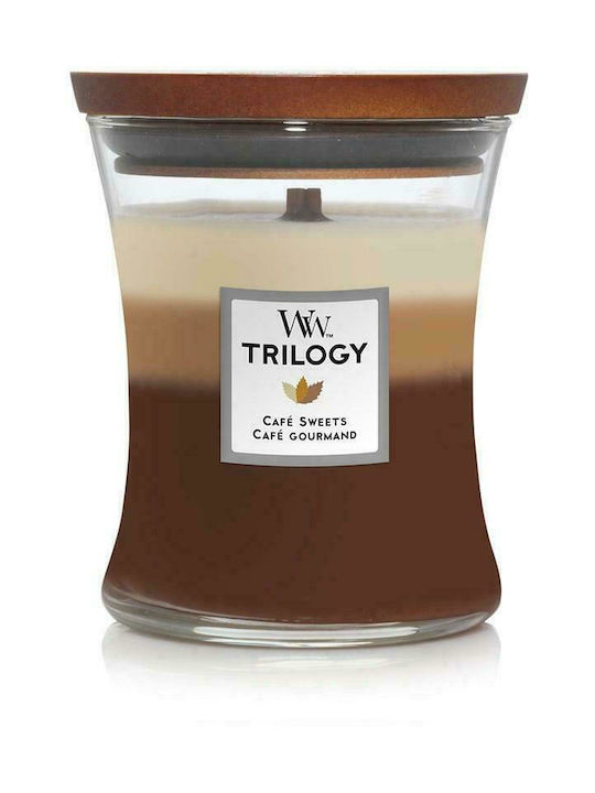 WoodWick Αρωματικό Κερί Trilogy σε Βάζο με Άρωμα Café Sweets Καφέ 275gr