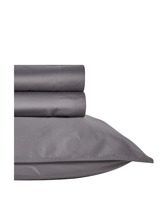 Kentia Opulence Pillowcase Set Oxford 22 Grey 50x70cm.