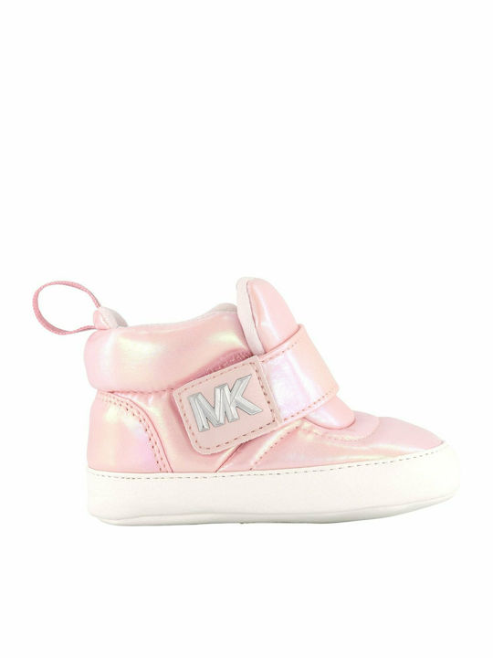 Michael Kors Βρεφικά Μποτάκια Αγκαλιάς Ροζ Puffy