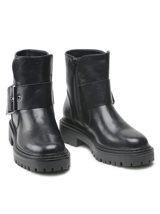 Cizme biker pentru femei Negru