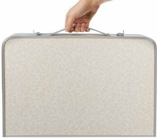 Table for Camping Foldable 62x27x36cm Silver