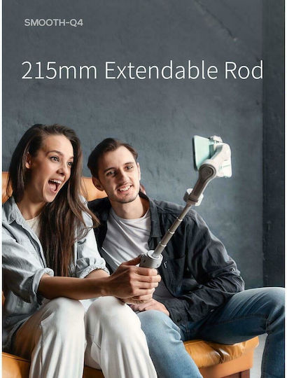 Zhiyun Smooth Q4 Combo Phone Gimbal with 3 Axis Stabilization and 15 Operating Hours White