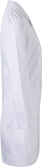 Velilla Trema Medizinischer Verbandskittel Weiß aus Baumwolle und Polyester