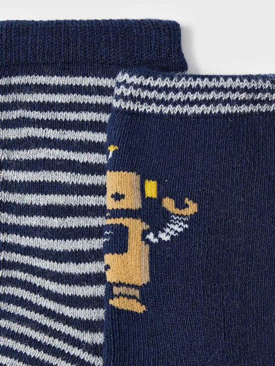 Mayoral Boys Knee-High Non-Slip Socks Blue