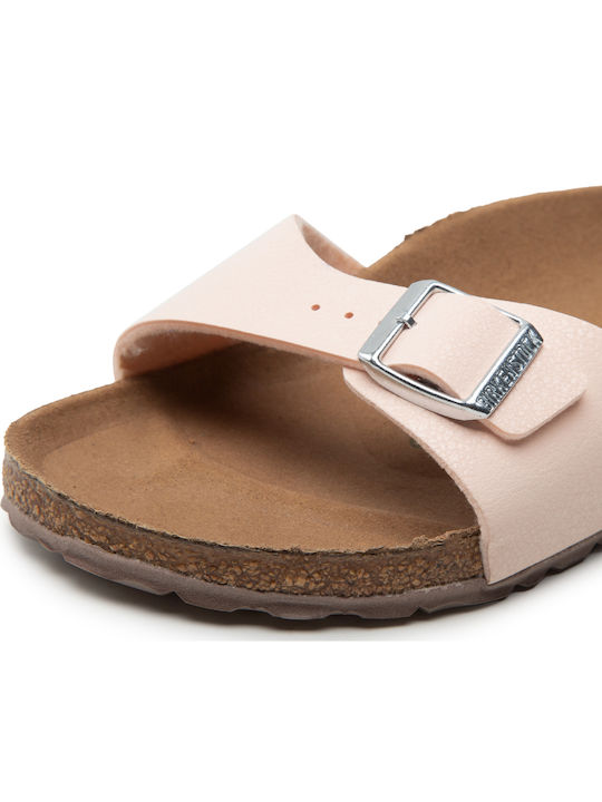 Madrid Flache Damen Anatomisch Sandalen Light Rosa Schmale Passform