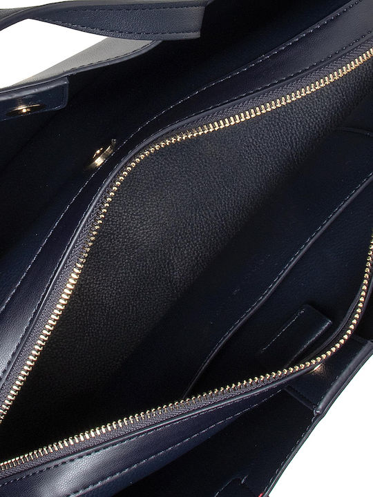 Iconic Γυναικεία Τσάντα Tote Χειρός Navy Μπλε