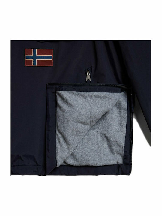 Rainforest Pocket 2 Winter Jacket Waterproof and Windproof Navy Blue