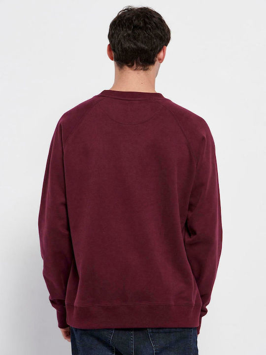 Funky Buddha Herren Sweatshirt Wine