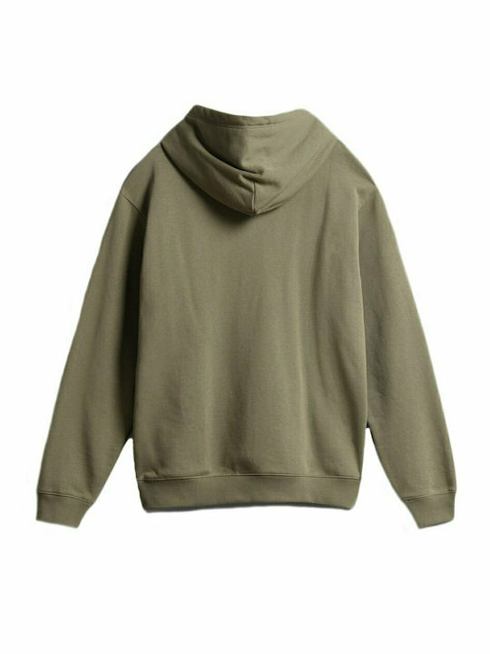 Napapijri B-Telemark Men's Sweatshirt with Hood & Pockets Green