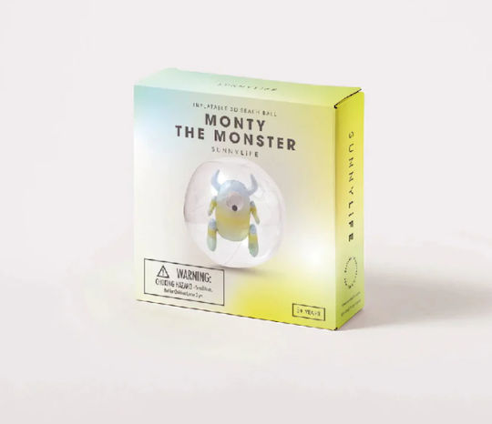 Sunnylife 3D Monty The Monster Inflatable Beach Ball