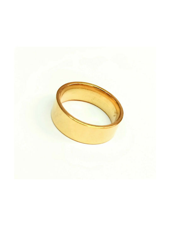 Women's gold arrow surgical steel ring under allergic