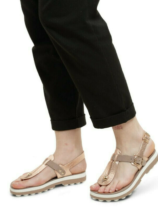 Fantasy Sandals Marlena Women's Flat Sandals Rosegold Volcano
