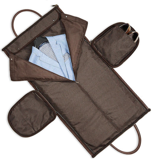 Quadra QD880 NuHide Garment Weekender Σακ Βουαγιάζ 37lt Καφέ από Δερματίνη Μ54xΠ26xΥ31εκ.