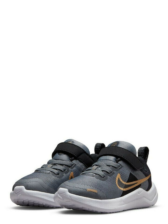 Downshifter Downshifter 12 Kids Sports Shoes Running with Hoop & Loop Closure Gray