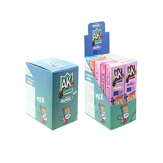 Atomic Einweg-E-Zigarette 700 Einweg-E-Zigaretten Mixed Berry ohne Nikotin 2ml Blau