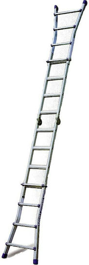 Vesta Dublu Scara combinata Aluminiu 2x6