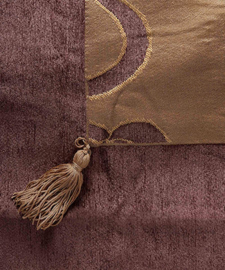 Silk Fashion 5178 Σετ Ριχτάρια 3τμχ Chenille Μωβ