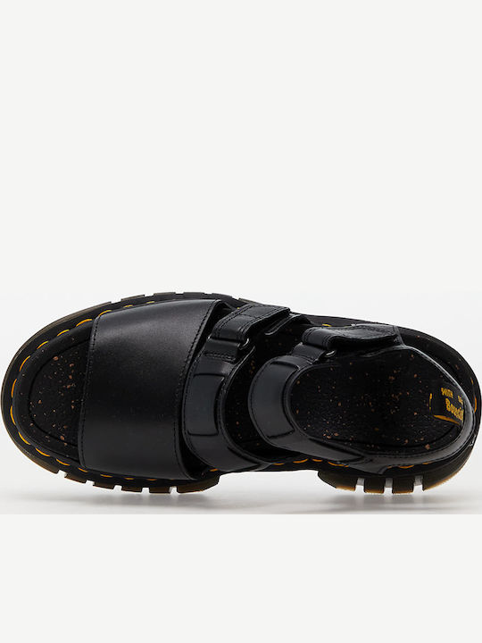 Ricki Nappa Lux Leather Women's Flat Sandals Black