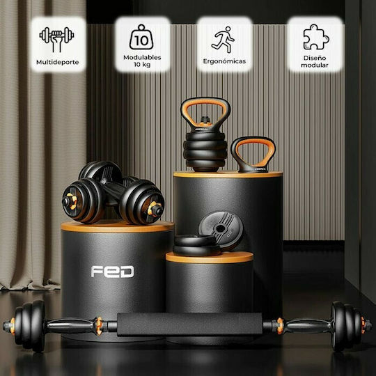 Xiaomi Fed Set de gantere cu bară, greutate totală 10kg