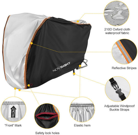 NovSight Waterproof Motorcycle Cover XXL L275xW105xH125cm