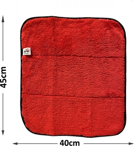Feral Detailing Pro Cloth Microfiber Drying for Body Car Red 45x40cm