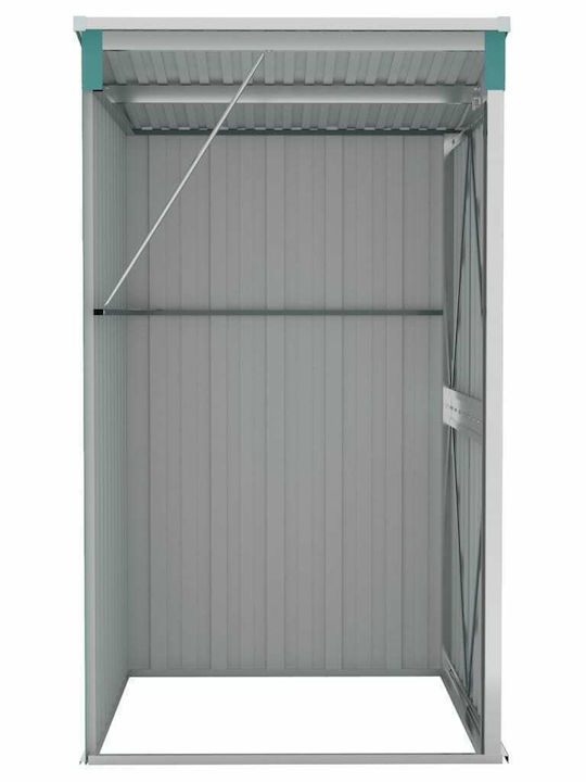 Metallisches Gartenhaus Galianisiert Grüne mit Lüftungsschlitzen M1.18xB1xH1.78m