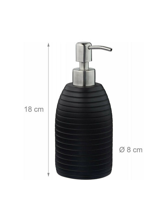 Relaxdays Spender Keramik Schwarz 300ml