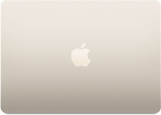 Apple MacBook Air 13.6 Zoll 2022 IPS Retina Display Modell M2 8-Kern 8 GB 256 GB SSD 8-Core-GPU Herstellerfarbe Starlight Tastatursprache Internationales Englisch