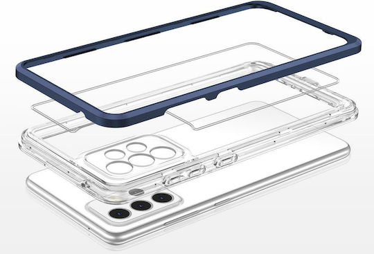 Hurtel Clear 3in1 Back Cover Σιλικόνης 1.1mm Μπλε (Galaxy A13 5G)