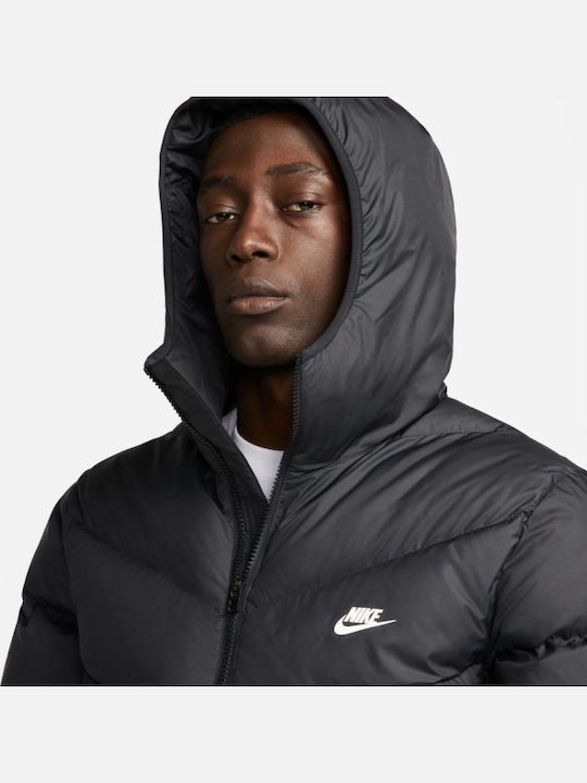 Storm-FIT Windrunner PrimaLoft Geacă Iarna Puffer Waterproof și cu Protecție Împotriva Vântului Negru