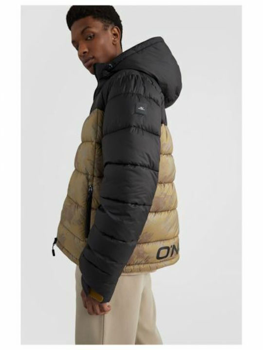 Χειμωνιάτικο Μπουφάν Puffer Black/Beige