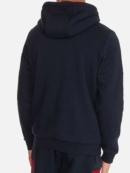 Tommy Hilfiger Men's Sweatshirt with Hood and Pockets Navy Blue