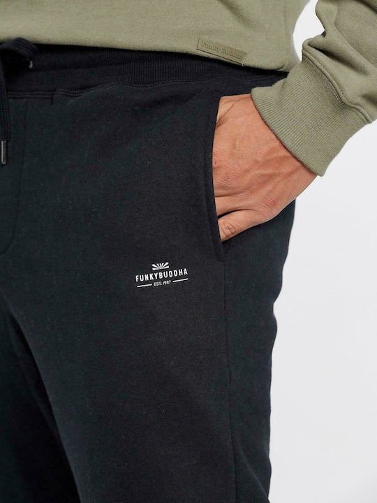 Men's Sweatpants with Rubber Black