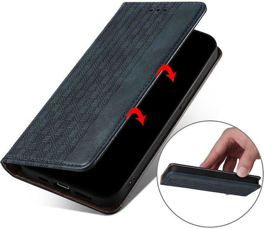 Hurtel Magnet Strap Brieftasche Synthetisches Leder Blau (Galaxy A13 5G)