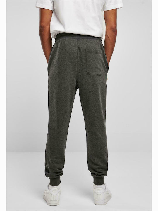 Urban Classics Men's Sweatpants with Rubber Charcoal