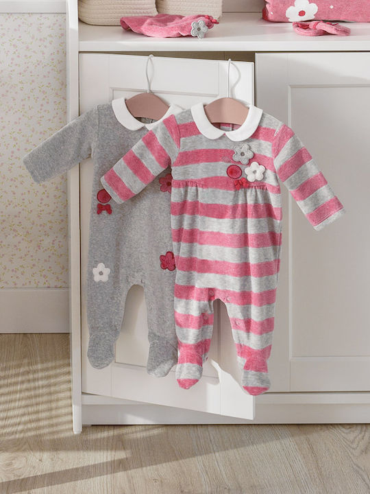 Mayoral Set Babystrampler Langärmliges Samt Mehrfarbig 2Stück