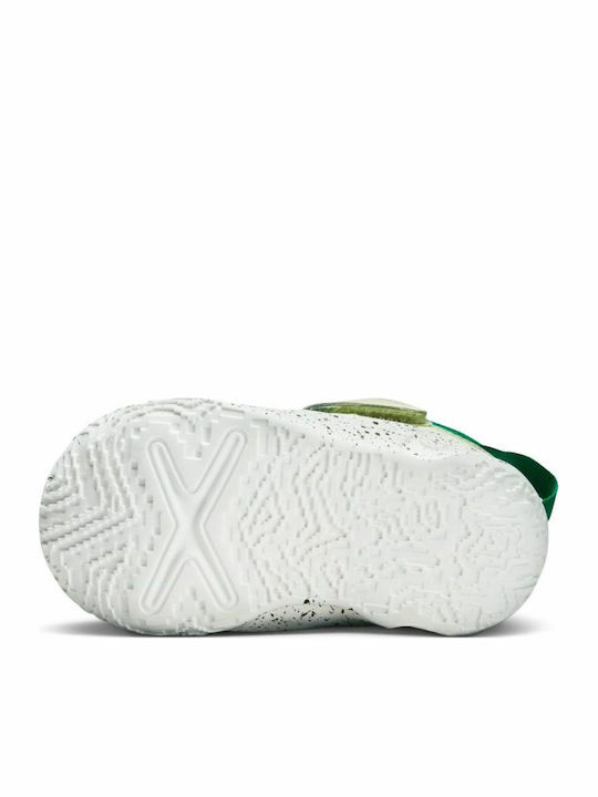 Hustle Hustle Kids Sports Shoes Running with Hoop & Loop Closure Green