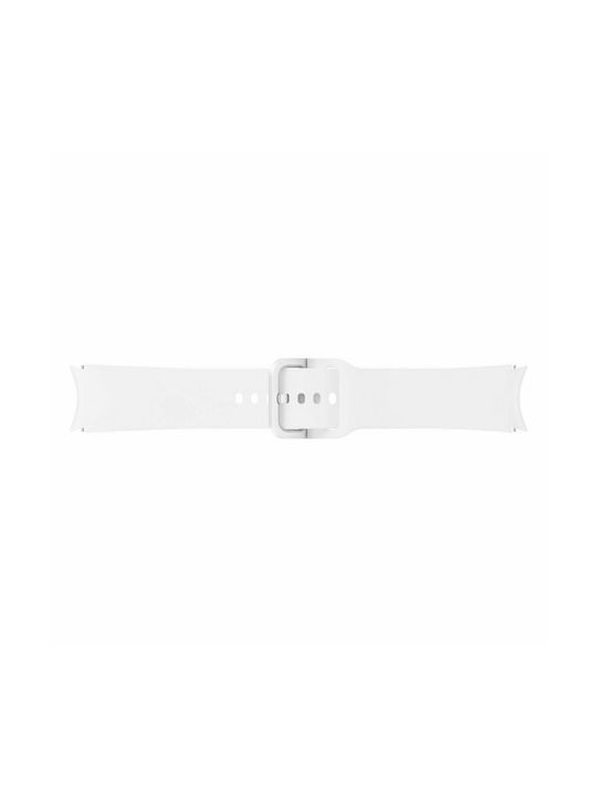 Samsung Strap Silicone White (Galaxy Watch4/5/6/7/FE/4 Classic/6 Classic/5 Pro)