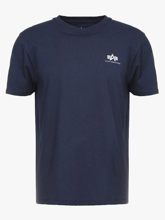 Basic Small Logo T-shirt Navy Μπλε