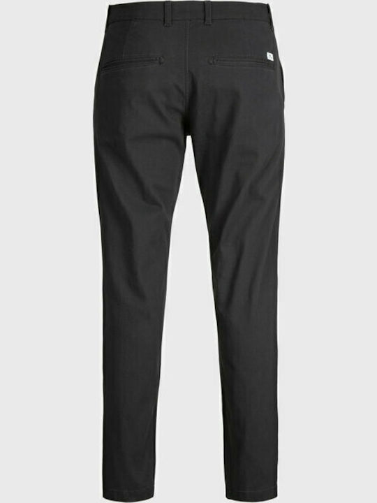 Trousers Chino Elastic in Relaxed Fit Black