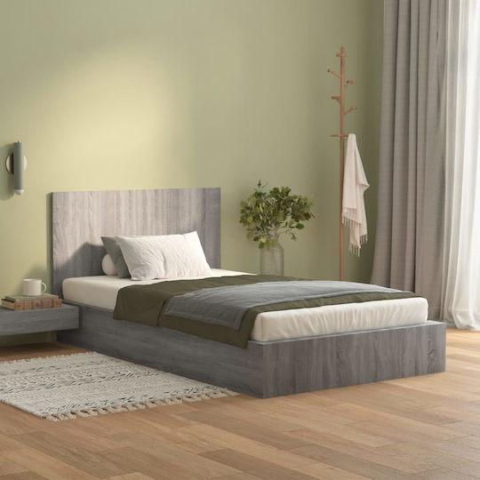 vidaXL Wooden Gray Bed Headboard 120x80cm