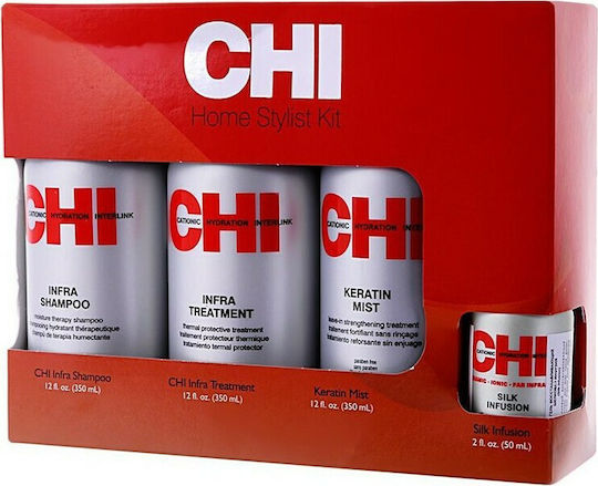 CHI Home Stylist Kit Infra Treatment Set de tratament pentru păr cu keratină cu Șampon 4buc