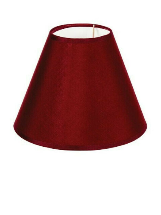 VK Lighting Коничен Абажур Червен с диаметър 18см