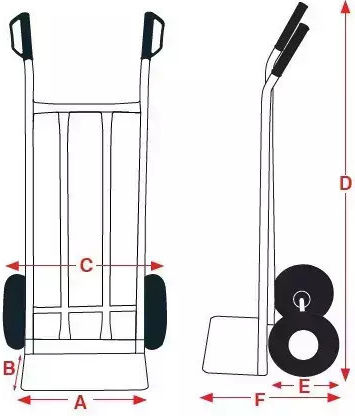 Express Transport-Wagen for Load Weight up to 200kg in Gelb Color
