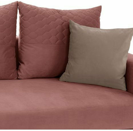 Portofino Colțar Canapea cu Unghi Reversibil Roz 240x165x92cm