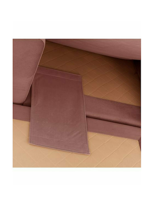 Portofino Colțar Canapea cu Unghi Reversibil Roz 240x165x92cm