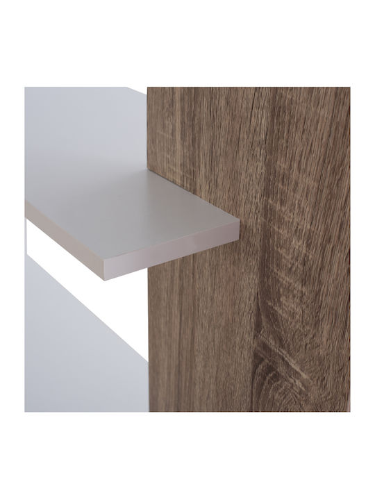 Bookcase Harvey White 80x23x141cm