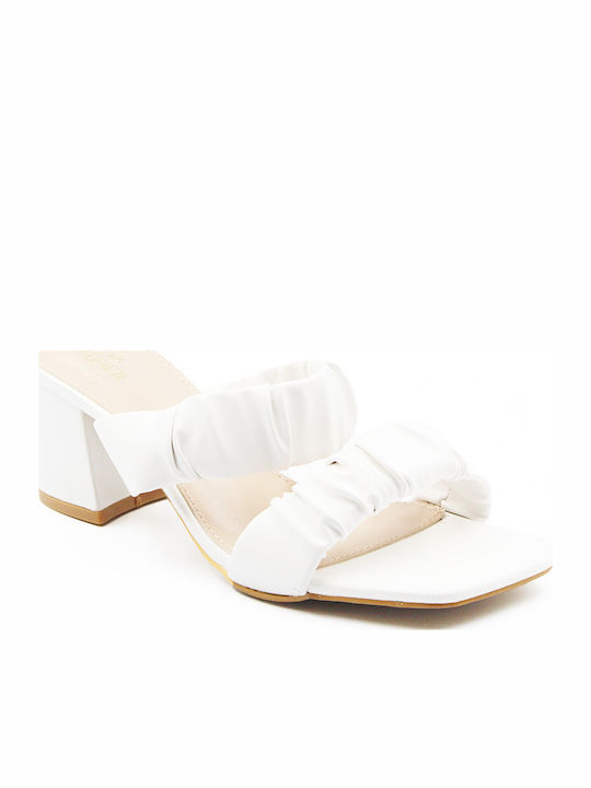 Leder Sandalen Weiß