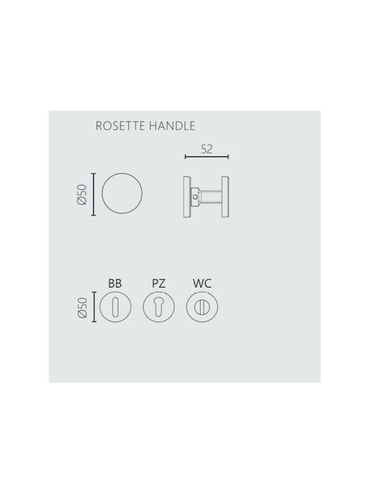 Zogometal Lever Front Door with Rosette Right 2241 2241 with Rosette Chrome