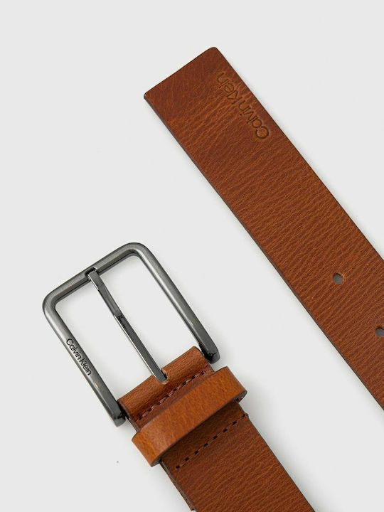 Calvin Klein Men's Belt Leather Brown